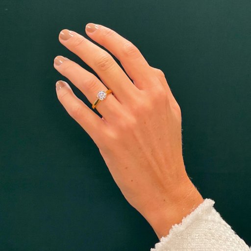 Ring med labbodlad diamant Polaris