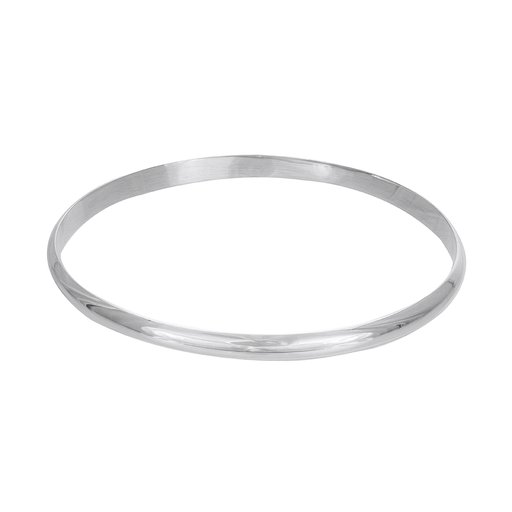 Armring i äkta silver med kupad form