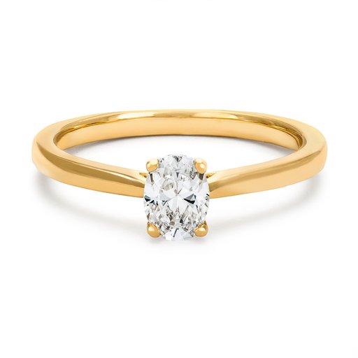 Ring med labbodlad diamant Electra