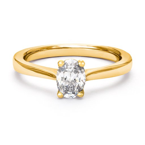 Ring med labbodlad diamant Electra