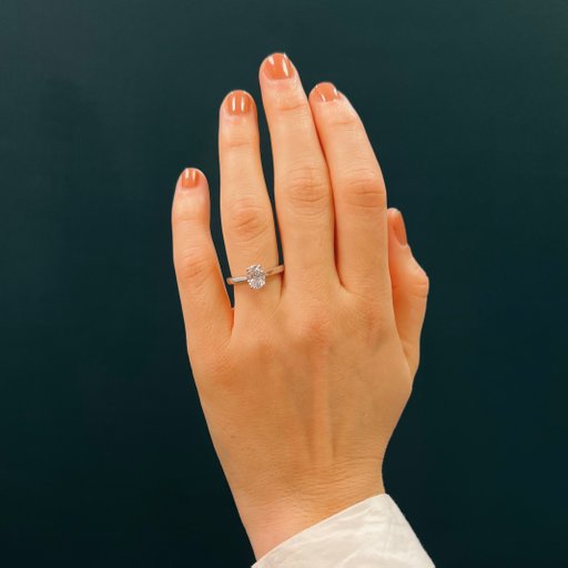 Ring med labbodlad diamant Electra