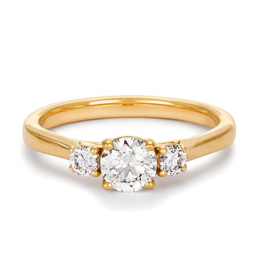 Ring med labbodlade diamanter Maia