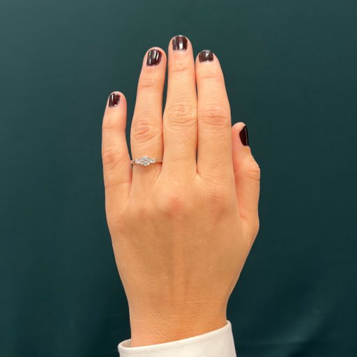 Ring med labbodlade diamanter Maia