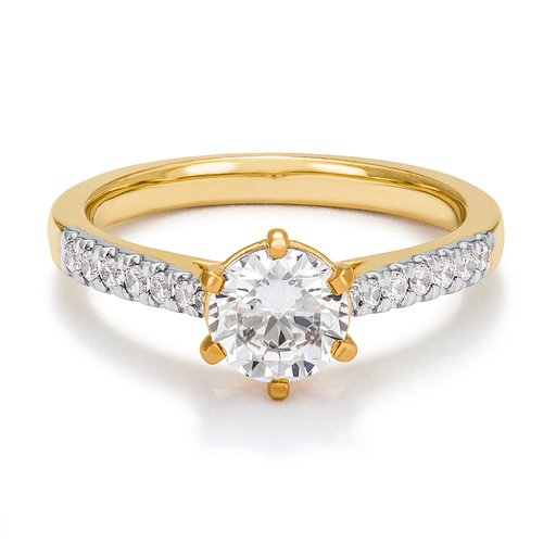 Ring med labbodlade diamanter Vega