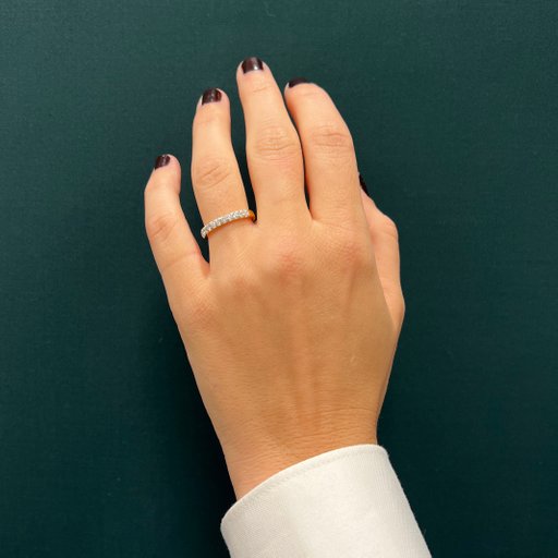 Ring med labbodlade diamanter Capella