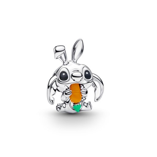 Berlock i äkta silver med Stitch som påskhare