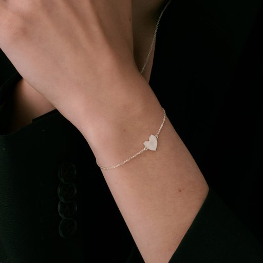 Armband Friends Heart i äkta silver