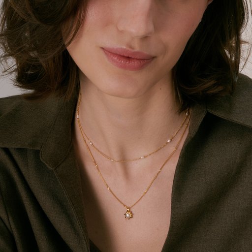 Halsband Florentina Pearl i äkta silver