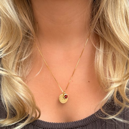 Hängsmycke Januari i äkta silver