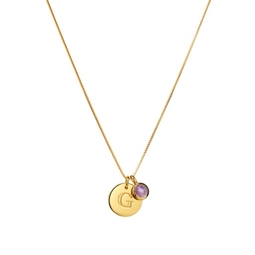 Hängsmycke Februari i äkta silver