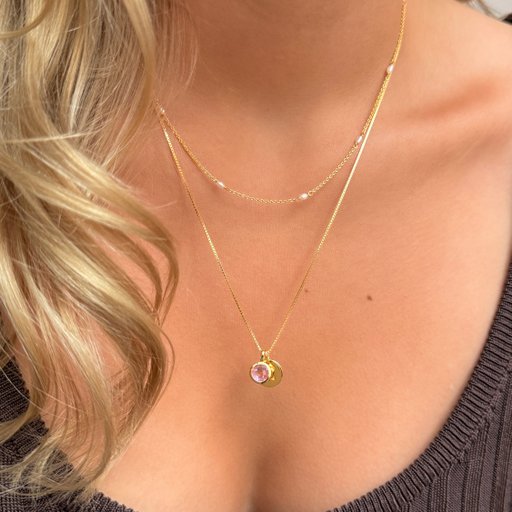 Hängsmycke Oktober i äkta silver