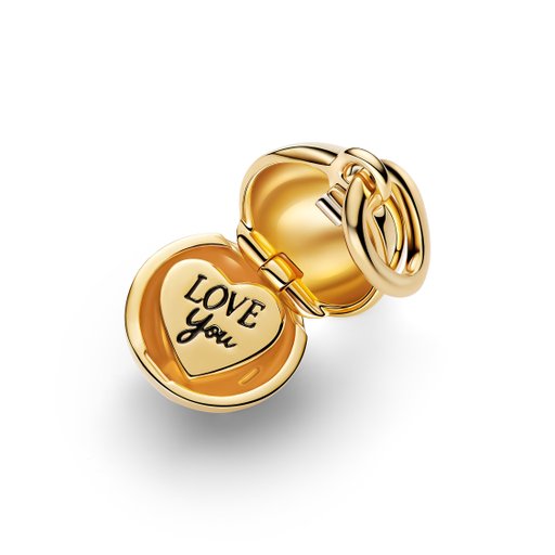 Förgylld berlock med en kula