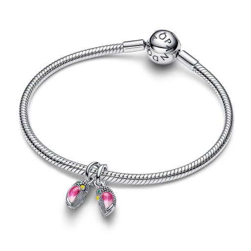 Berlock i äkta silver med fåglar