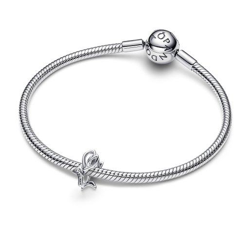 Berlock i äkta silver med en tulpan