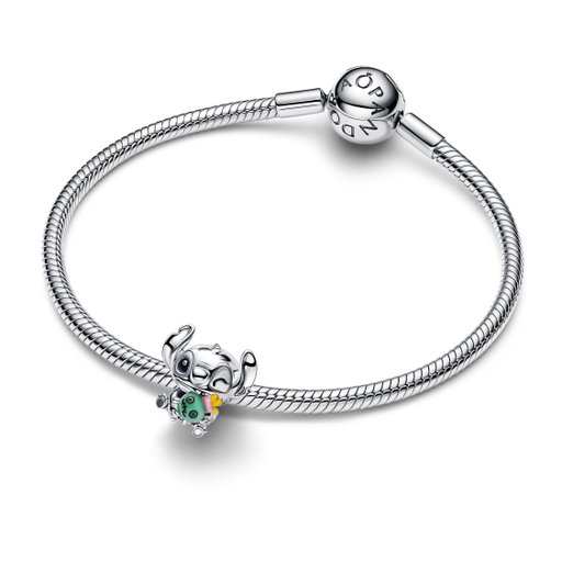 Berlock i äkta silver med Stitch och Scrump