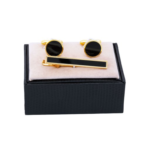 Set manschettknappar i mässing