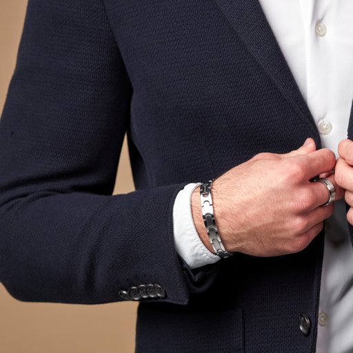 Armband i stål 19-21cm