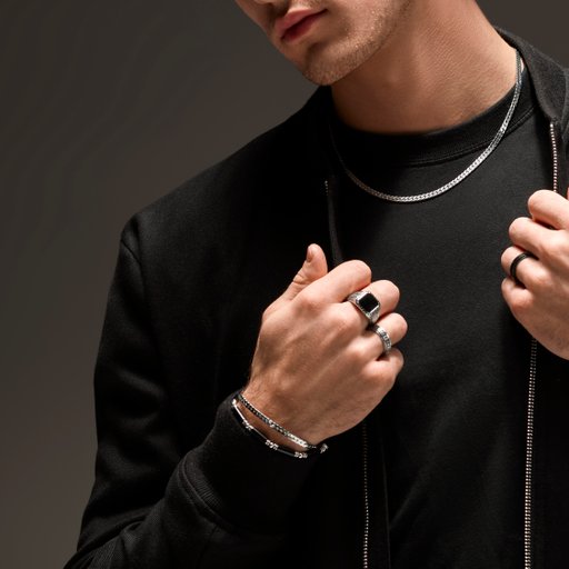 Armband i stål 19-21cm