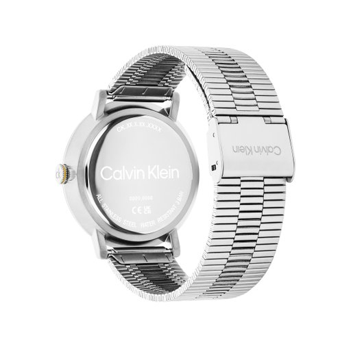 Stålklocka med rund urtavla