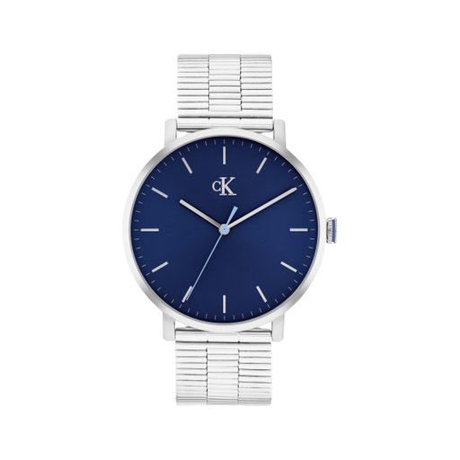 Stålklocka med rund urtavla