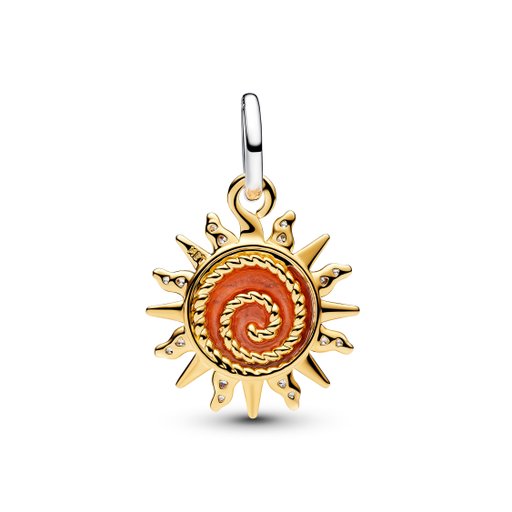 Berlock i äkta silver med en hängande sol