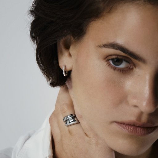 Örhängen Shiny Hoops Small