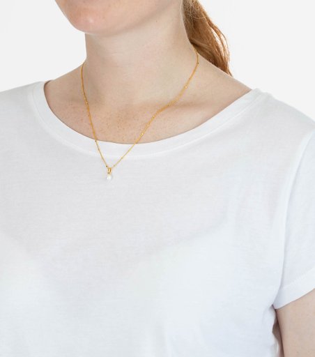 Halsband Treasure Single Pearl