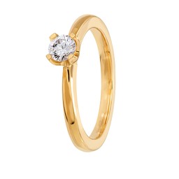 Diamantring i 18K guld