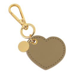 Nyckelring Hjärta brun