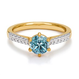 Ring med labbodlade diamanter Vega