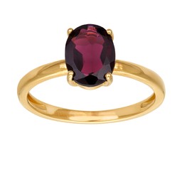 Ring i äkta silver med en granat Ring i äkta silver med en granat