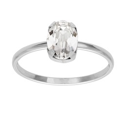 Ring i äkta silver med kristall