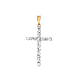 Diamanthänge i 18K guld - Kors