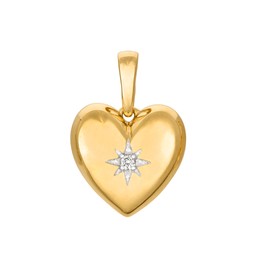 Diamanthänge i 18K guld - Hjärta