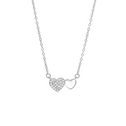 Halsband i äkta silver med hjärtan Halsband i äkta silver med hjärtan