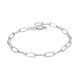 Armband i äkta silver med rektangulära länkar 19cm Armband i äkta silver med rektangulära länkar 19cm