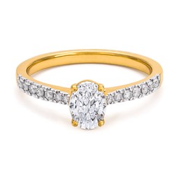 Ring med labbodlade diamanter Electra