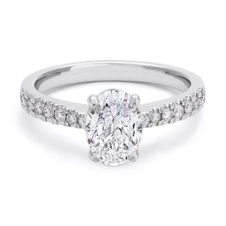 Ring med labbodlade diamanter Electra