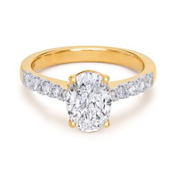 Ring med labbodlade diamanter Electra