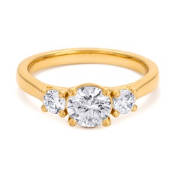 Ring med labbodlade diamanter Maia