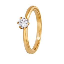 Diamantring i 18K guld