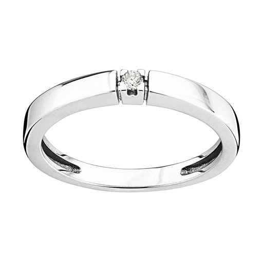Diamantring i 18K guld