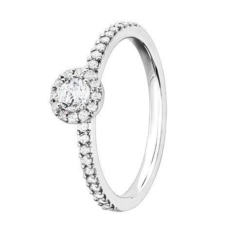 Diamantring i 18K guld