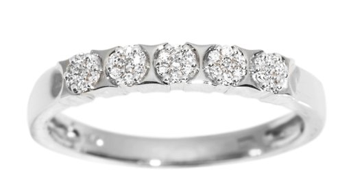 Diamantring i 18K guld