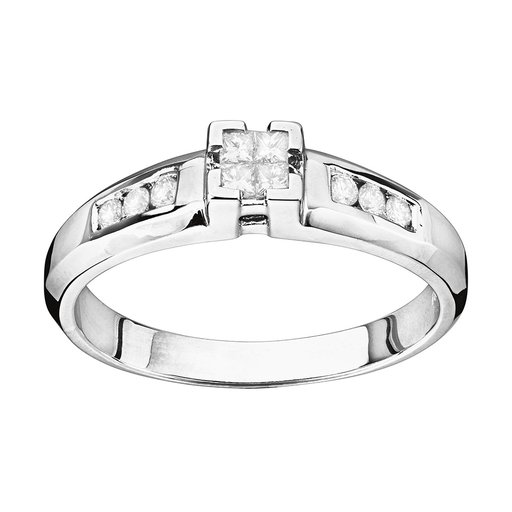 Diamantring i 18K guld