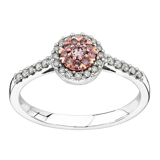 Diamantring i 18K guld