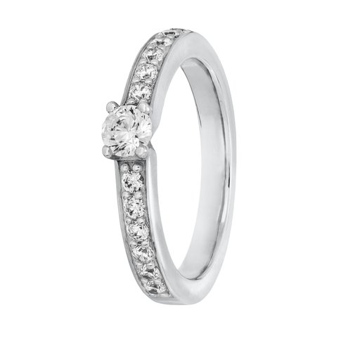 Diamantring i 18K guld