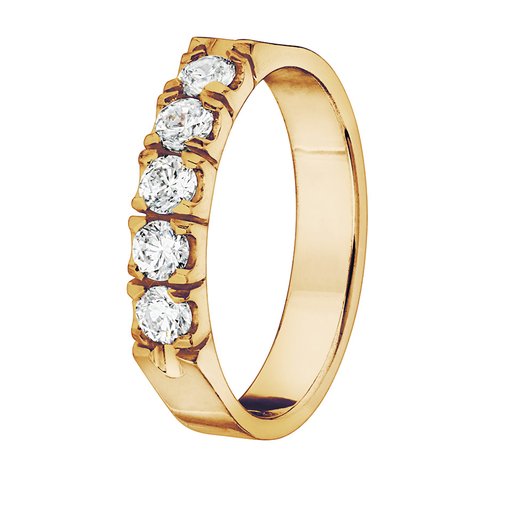 Diamantring i 18K guld