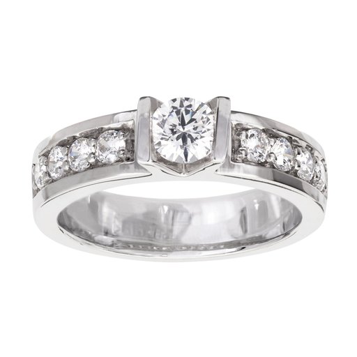 Diamantring i 18K guld