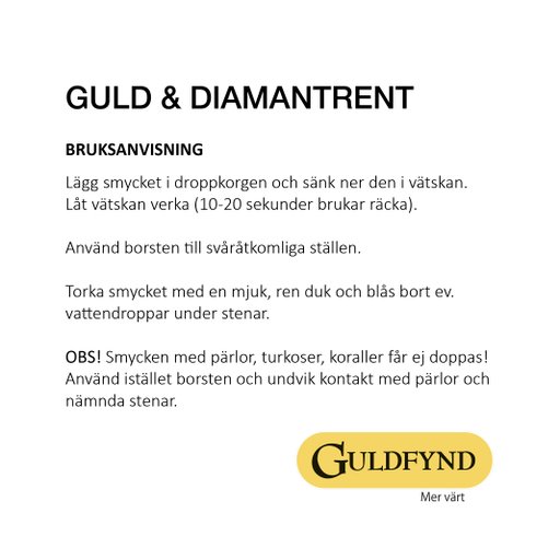 Putsmedel för guld